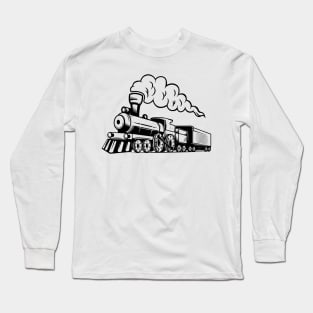 Steam Train Railway Locomotive Long Sleeve T-Shirt